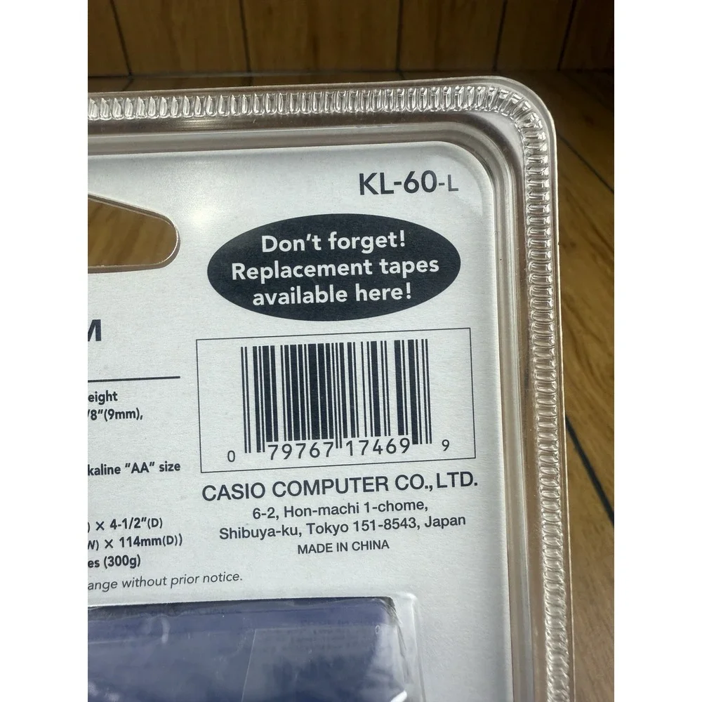 Casio KL-60L Label Maker Thermal Printer Compact System NIB Sealed‎